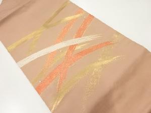 リサイクル　露芝模様刺繍名古屋帯